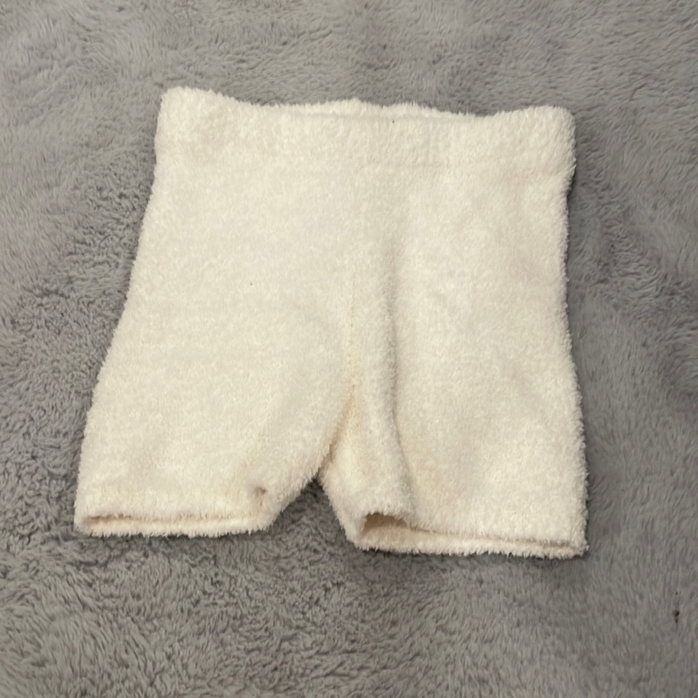 Fuzzy spandex shorts